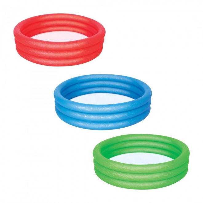 Piscine gonflable pour enfants rouge 102x25cm BESTWAY + patch de réparation