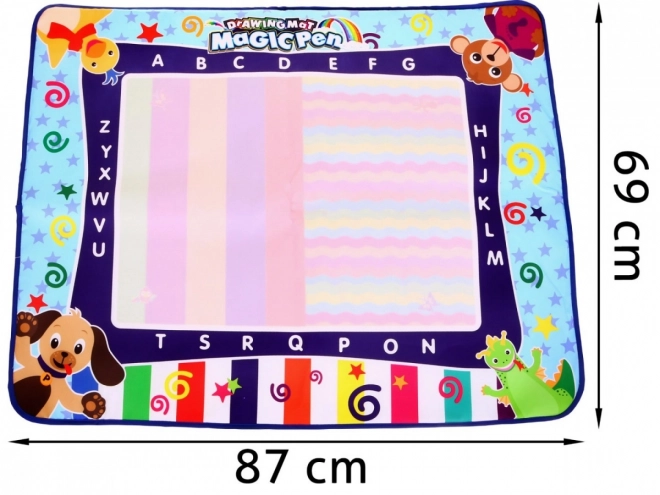 Tapis de dessin à l'eau avec accessoires pour enfants 3+