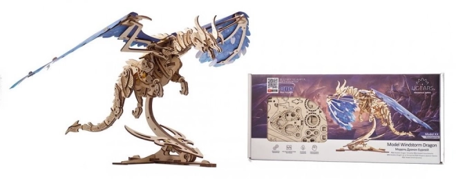 Puzzle 3D Vichřice Drak