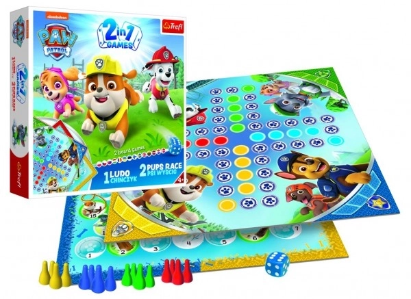 Jeu de société Ne t'énerve pas mon bonhomme / Course de chiots Paw Patrol