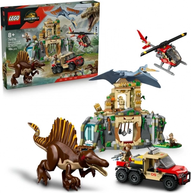 Lego Jurassic World : mission aérienne avec Quetzalcoatlus et Spinosaure