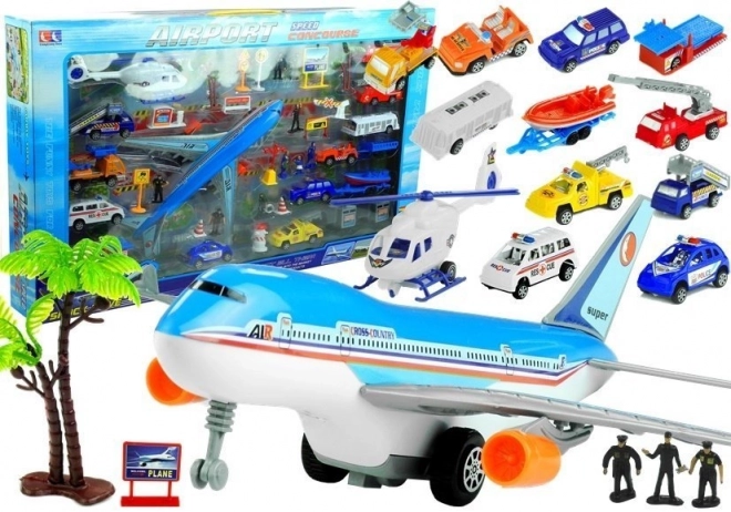 Grand ensemble aéroport 41 pièces Voitures aériennes