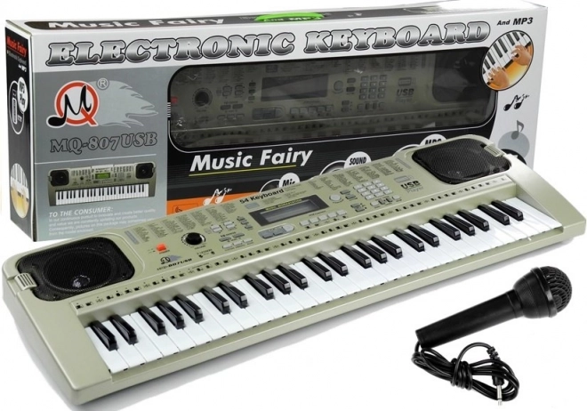 Clavier électronique avec microphone