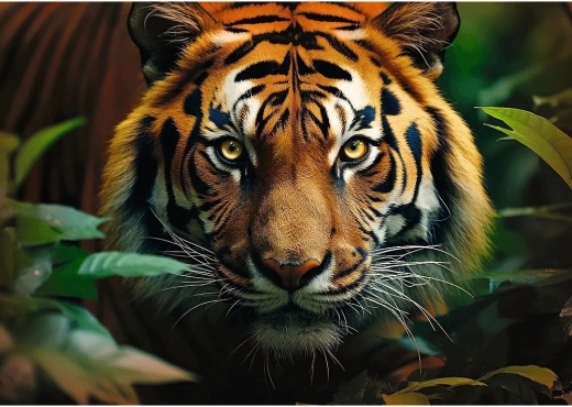 Motif majestueux de tigre