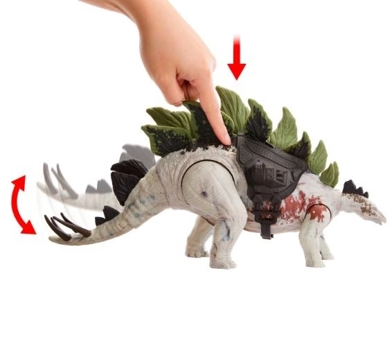 Monde jurassique Dinosaure attaquant géant - Stégosaure HLP24