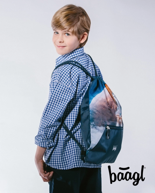 Ensemble scolaire Baagl Space Shuttle : cartable, trousse, sac