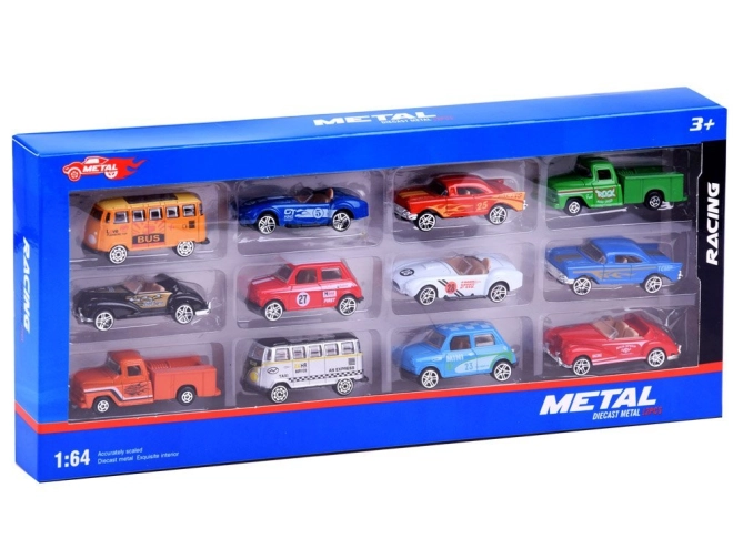 Coffret de collection de 12 voitures miniatures à l