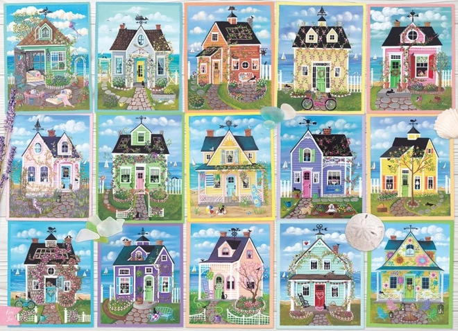 Puzzle Maisons au Bord de la Mer COBBLE HILL 1000 Pièces