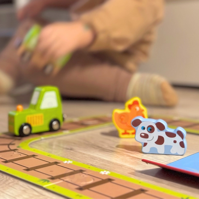Ferme en bois dans une valise Tooky Toy