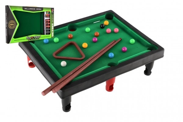 Billard mini enfant 33x26cm dans boîte 44x27x3cm