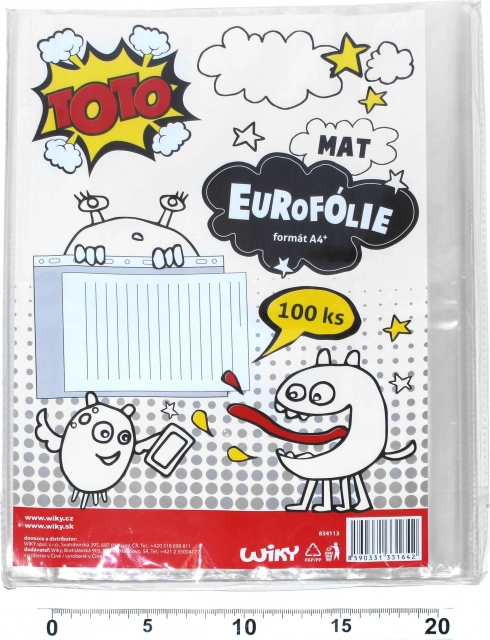 Pochette suspendue transparente format U A4 mate