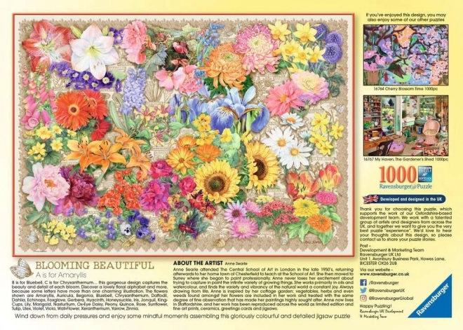 Puzzle 1000 pièces Fleurs épanouies
