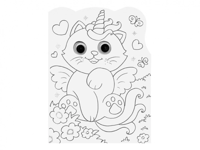 Livre de coloriage MFP A4 yeux mobiles Licornes 210x270mm/16
