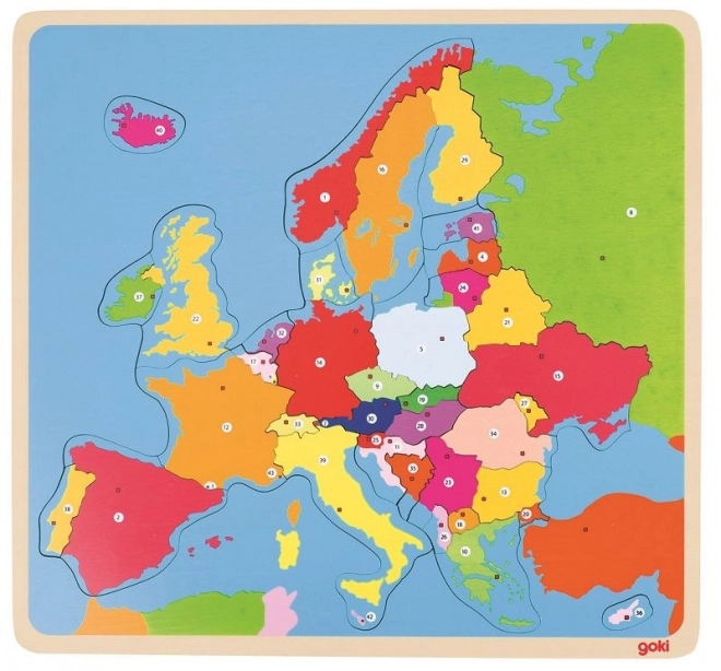 Puzzle éducatif Carte de l'Europe - puzzle en bois