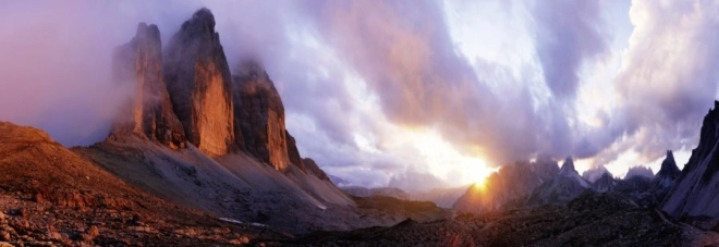 Puzzle panoramique Tre Cime Dolomites Heye 1000 pièces