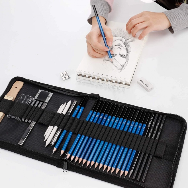 Ensemble de dessin professionnel pour artistes 32 pièces