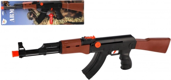 Pistolet-mitrailleur en plastique ARMY 52 cm à remonter