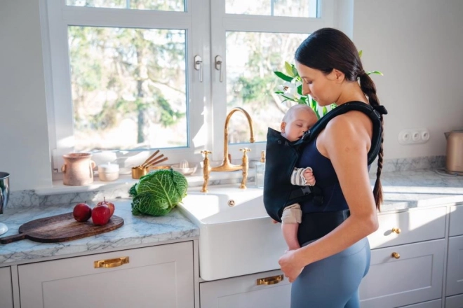 Porte-bébé ergonomique MoMi COLLET gris