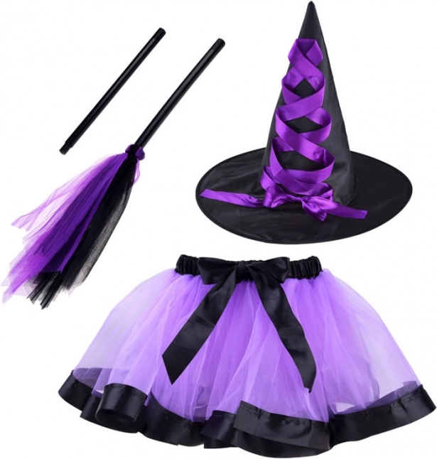 costume de sorcière pour enfants avec balai – Sorcière