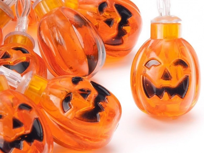 Guirlande suspendue LED citrouille pour Halloween