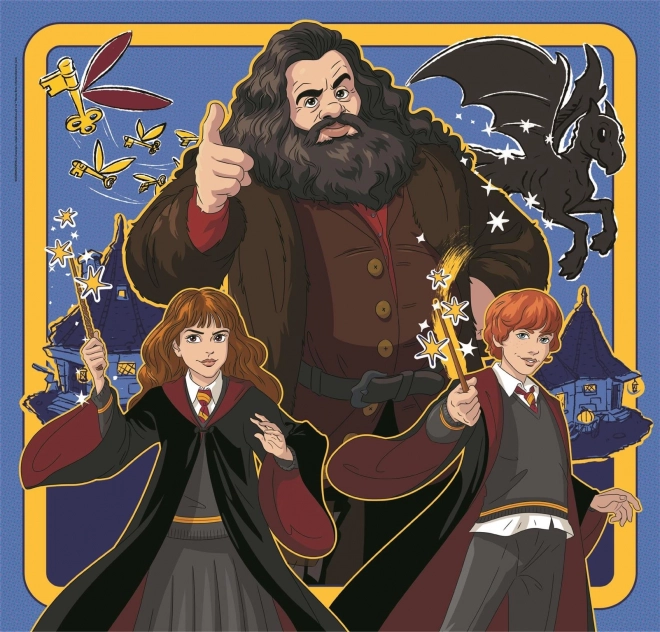Puzzle Carré : Harry Potter, 3x48 pièces