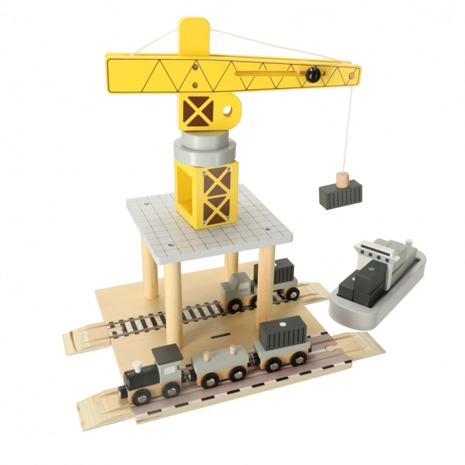Grue portuaire mobile avec treuil magnétique et accessoires