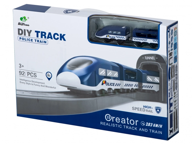 Circuit de train pour enfants - police