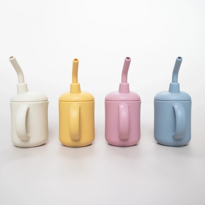 Tasse en silicone 2 en 1, Gris Colombe