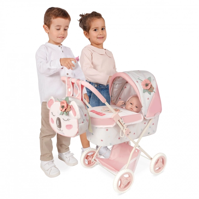 DeCuevas 85079 Poussette pliable pour poupées avec sac à dos KOALA 2024 - 60 cm