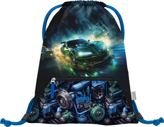 BAAGL 3 ENSEMBLE Zippy Voiture de Course: sac, trousse, sac à chaussures