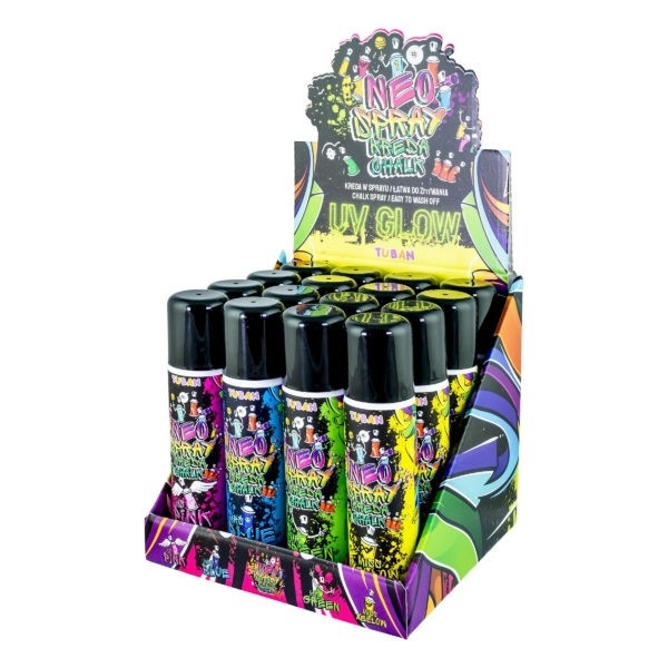 Craie en spray Neo pour enfants mix 16 pcs
