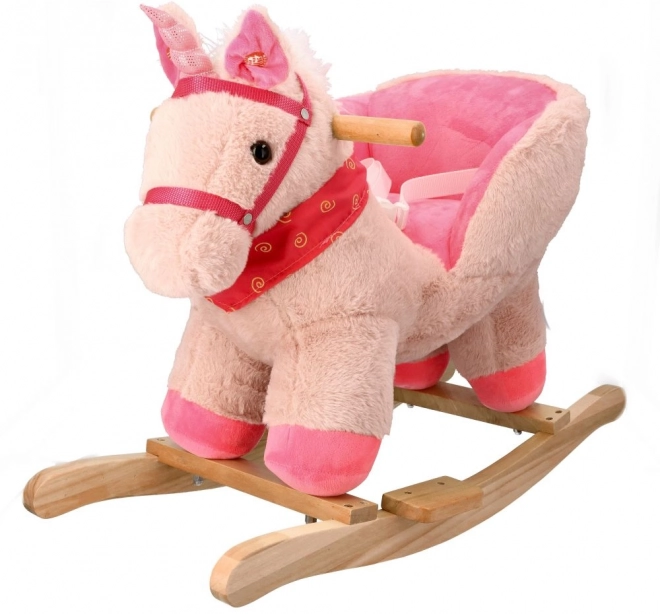 Licorne rose avec siège auto