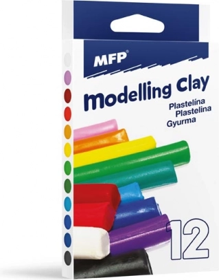 Pâte à modeler – set de 12 couleurs, 200 g