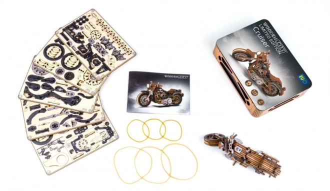 WOODEN CITY Puzzle 3D Motocyclisme Cruiser Édition Limitée 168 pièces