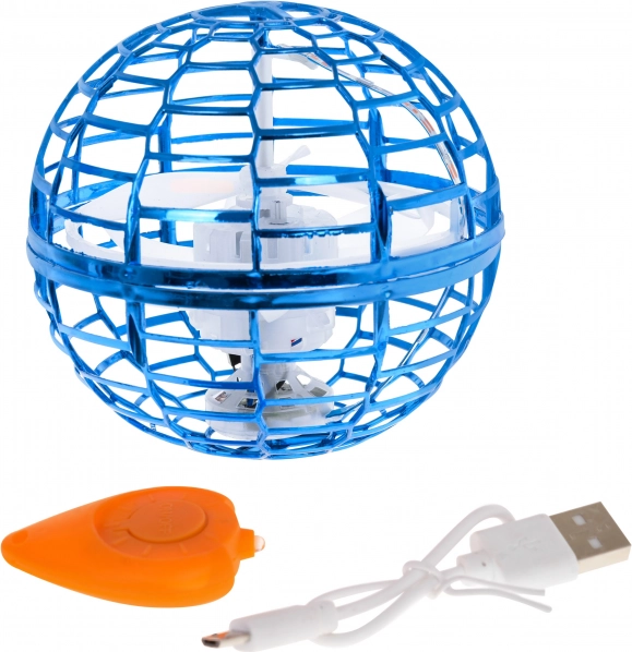 Balle volante avec contrôle gestuel et LED – Bleu
