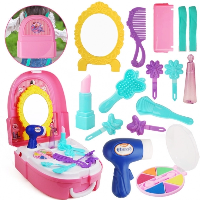 Petite princesse Coiffeuse dans un sac à dos WOOPIE