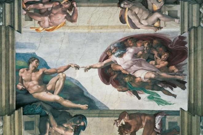 Puzzle Ravensburger Michelangelo: La Création d'Adam