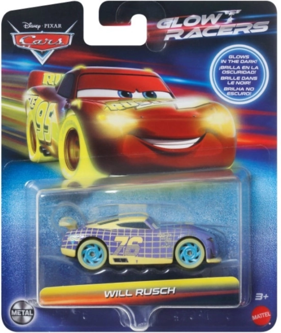 Cars Glow Racers – modèle métallique lumineux 1:55