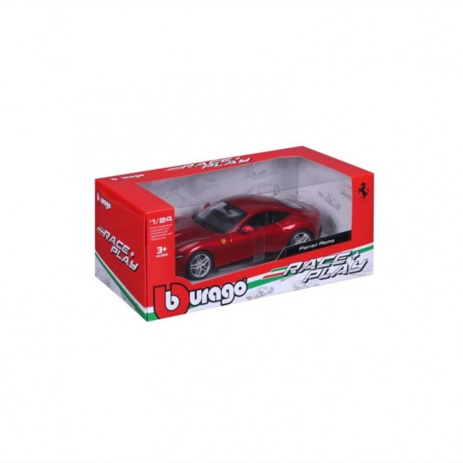 Petite voiture métallique Ferrari Roma en rouge