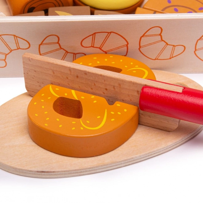 Bigjigs Toys Découpe de viennoiseries en boîte