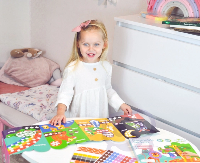 Autocollants géométriques animaux Woopie pour un apprentissage créatif