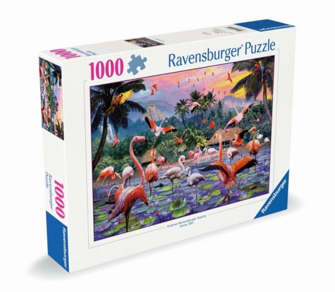 Puzzle flamants roses 1000 pièces