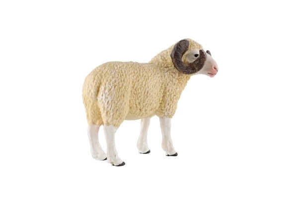 Mouton domestique bélier zooted plastique 9cm en sachet