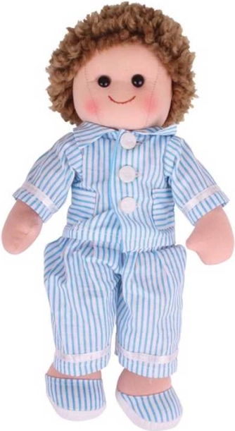 Poupée en tissu Artur de Bigjigs Toys - 34 cm