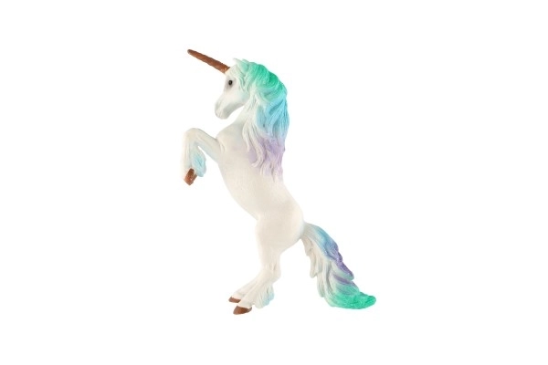 Licorne blanc-bleu en plastique zooted 18cm dans un sac