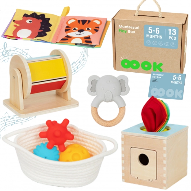 Grande boîte éducative Montessori Tooky Toy 6 en 1