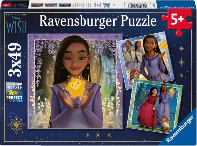 Puzzle Ravensburger Disney Wish 3×49 pièces