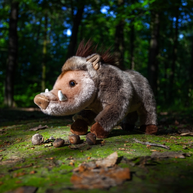 Sanglier en peluche debout 30 cm ÉCOLOGIQUE