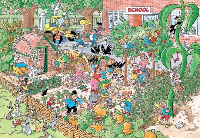 Puzzle JUMBO JvH Junior 18 : Jardin de l'école 360 pièces