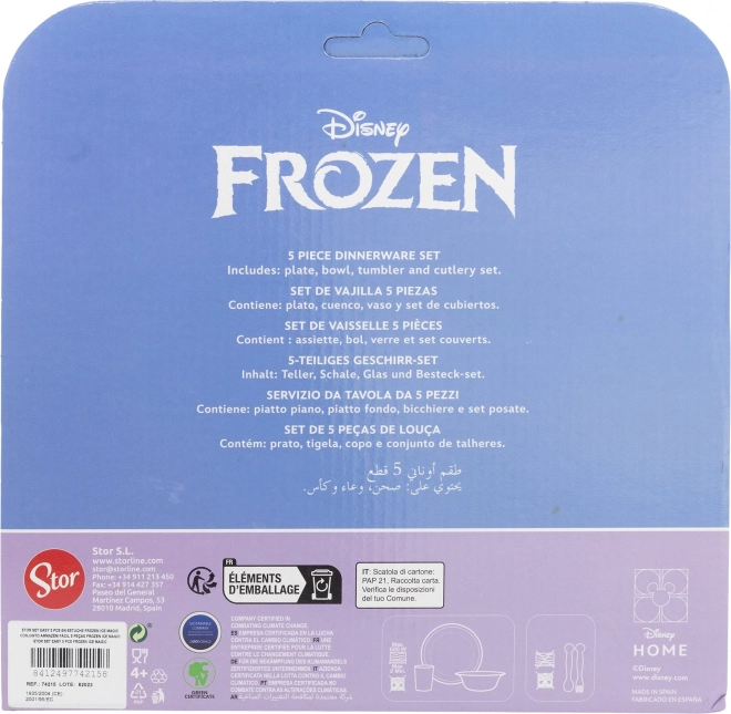 STOR Ensemble de repas enfant 5-en-1 La Reine des Neiges